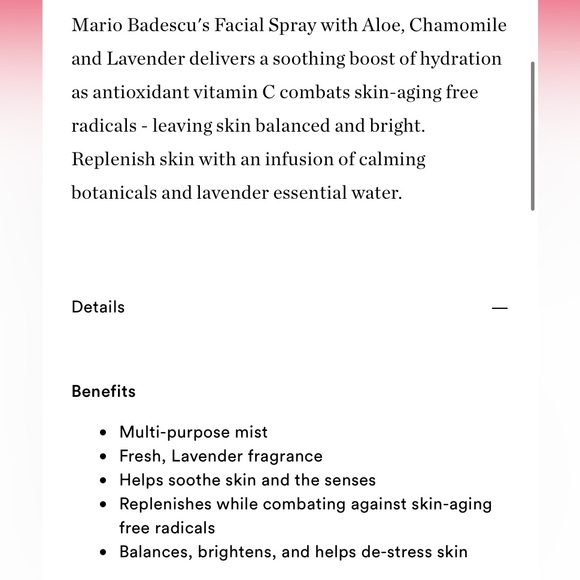 5/$25 🎆 NEW Mario Badescu Facial Spray with Aloe, Chamomile and Lavender 1.0 oz - Picture 2 of 2